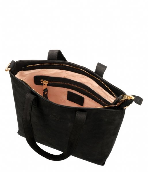 Fred de la Bretoniere  Handbag Nubuck Leather Black (1000)